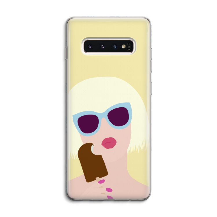 Ice cream: Samsung Galaxy S10 4G Transparant Hoesje