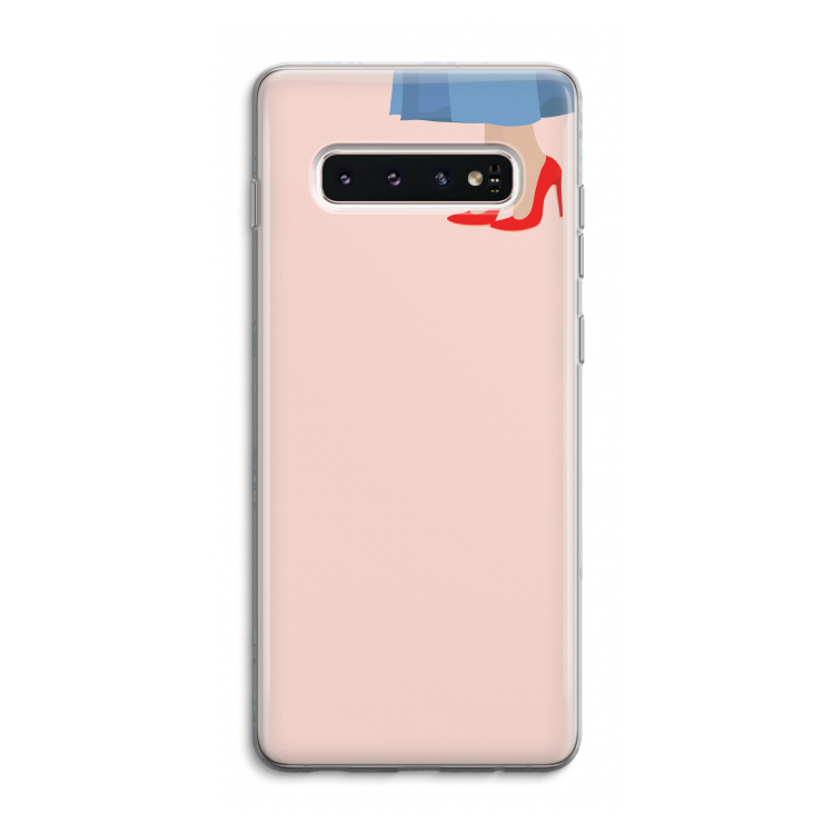 High heels: Samsung Galaxy S10 4G Transparant Hoesje