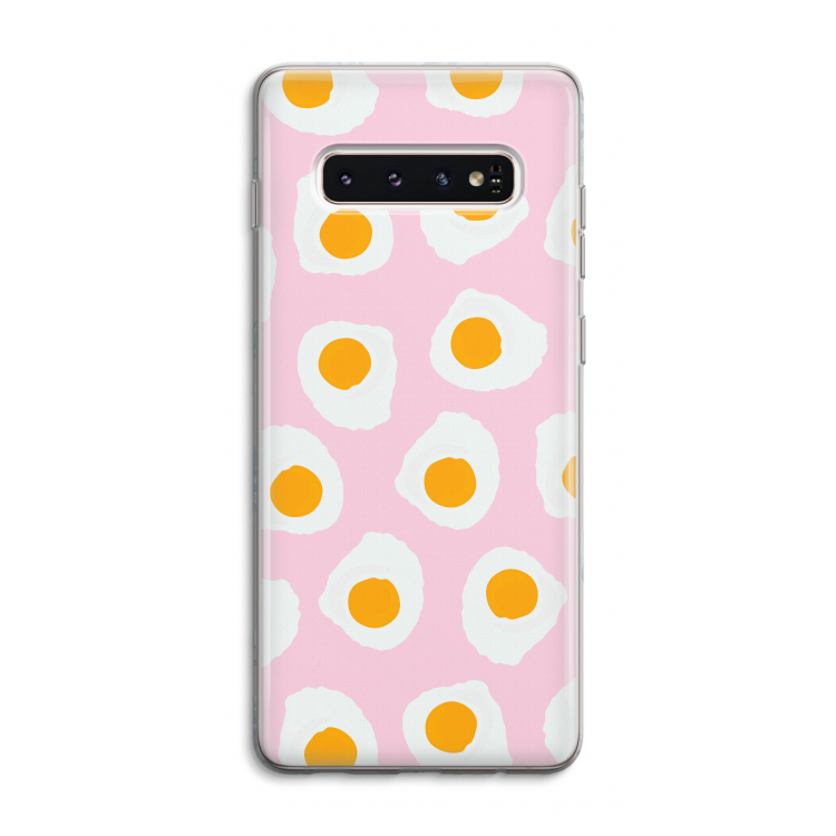 Dancing eggs: Samsung Galaxy S10 4G Transparant Hoesje