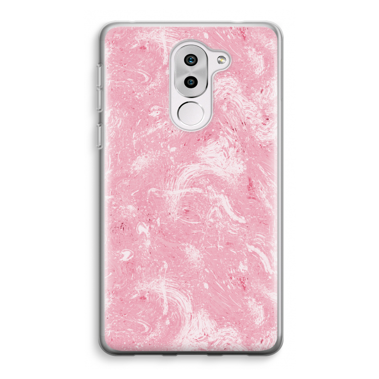 Abstract Painting Pink: Honor 6X Transparant Hoesje