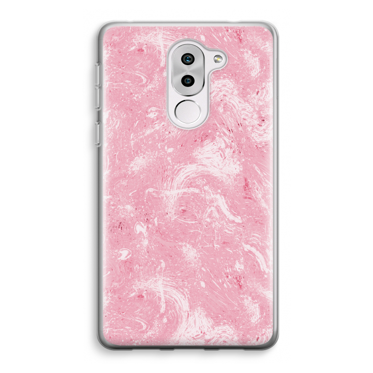 Abstract Painting Pink: Honor 6X Transparant Hoesje