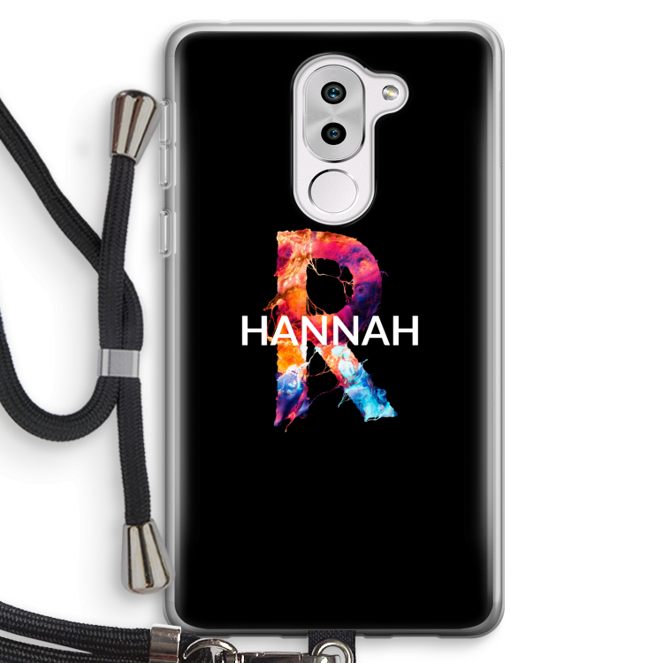 Abstract Spectrum: Honor 6X Transparant Hoesje met koord