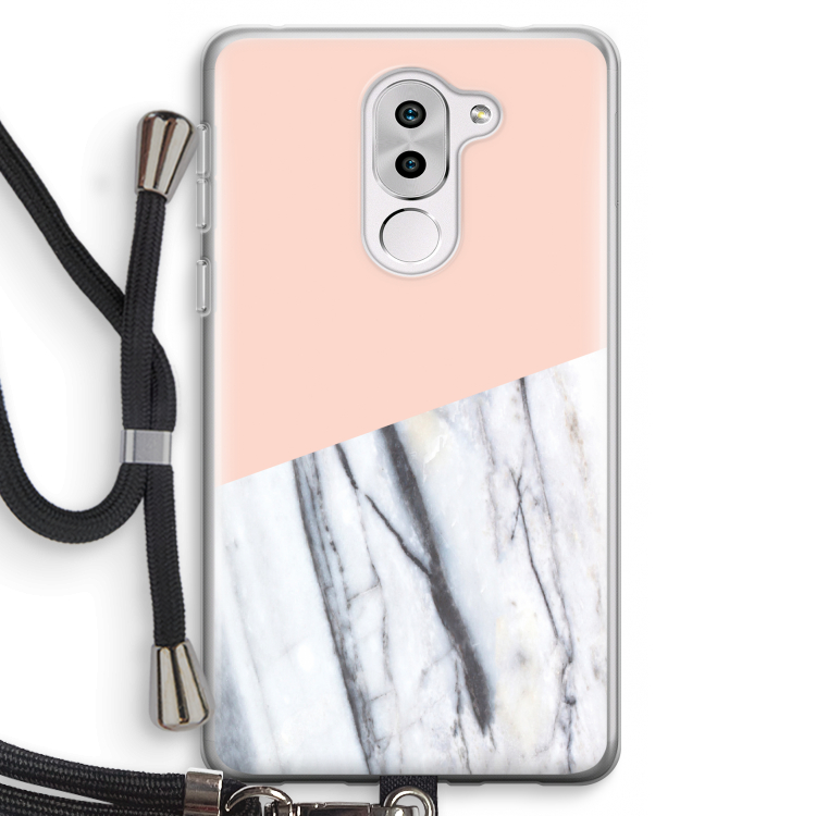 A touch of peach: Honor 6X Transparant Hoesje met koord