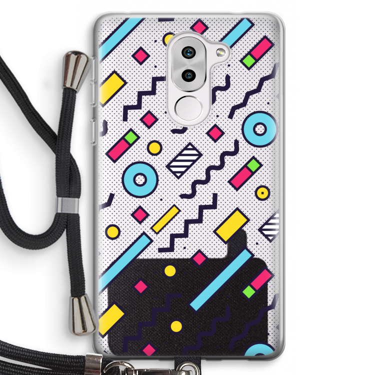 8-bit N°8: Honor 6X Transparant Hoesje met koord