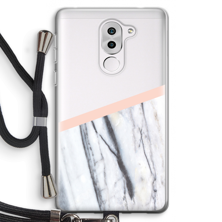A touch of peach: Honor 6X Transparant Hoesje met koord