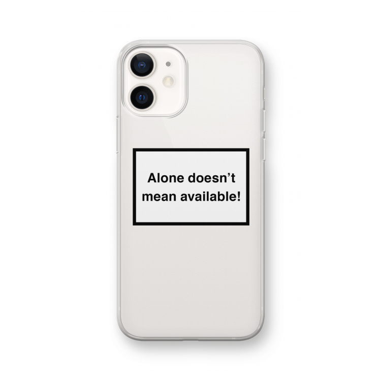 Alone: iPhone 12 Transparant Hoesje