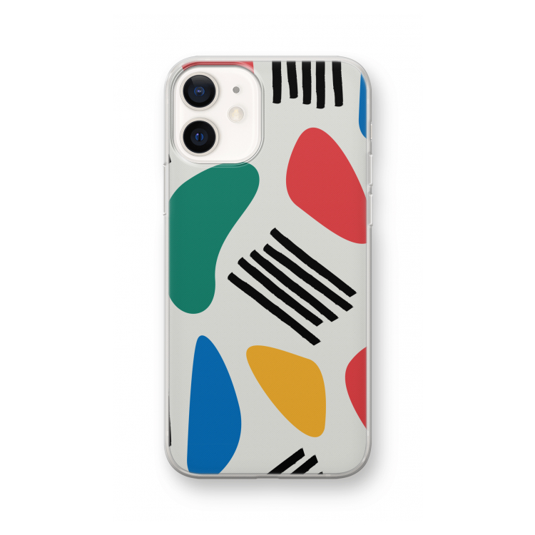 Illustratieve pop 1: iPhone 12 Transparant Hoesje