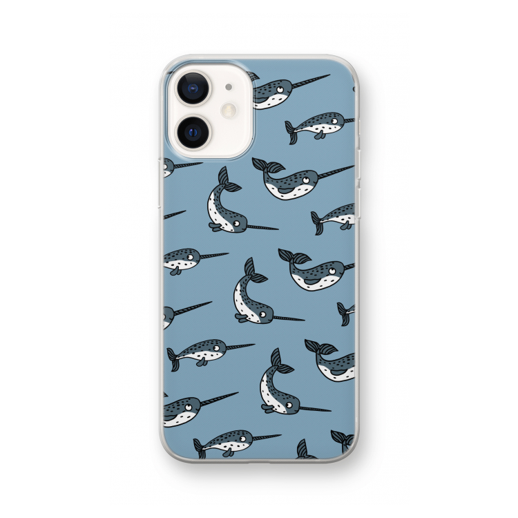 Narwhal: iPhone 12 Transparant Hoesje