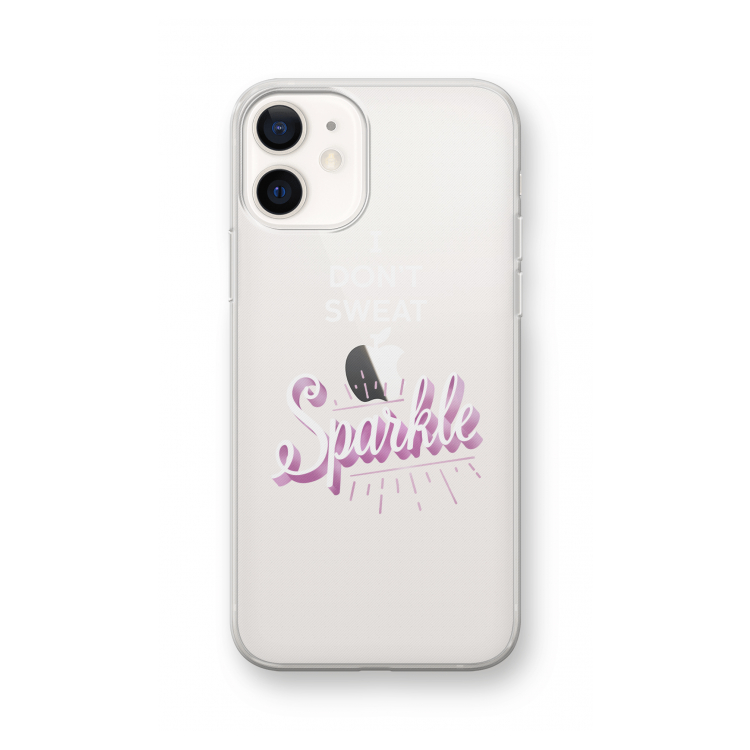 Sparkle quote: iPhone 12 Transparant Hoesje