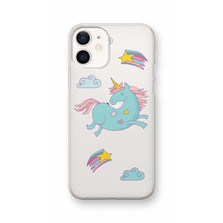 Vliegende eenhoorn: iPhone 12 Transparant Hoesje