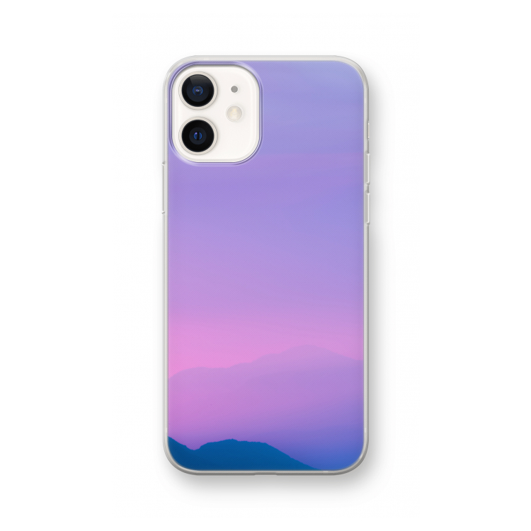 Sunset pastel: iPhone 12 Transparant Hoesje
