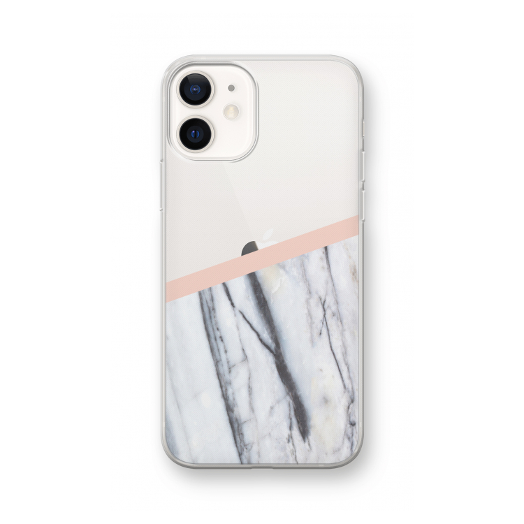 A touch of peach: iPhone 12 Transparant Hoesje