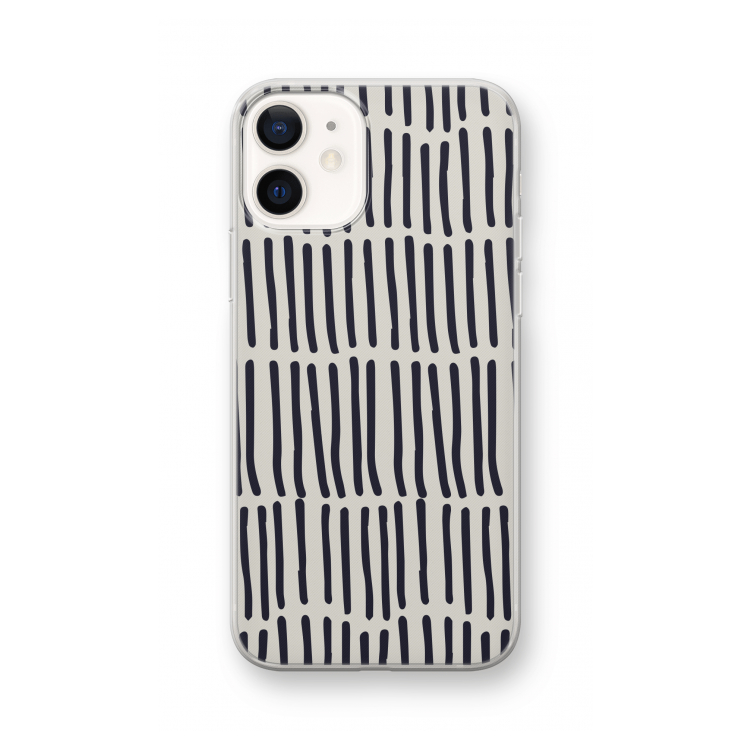 Moroccan stripes: iPhone 12 Transparant Hoesje