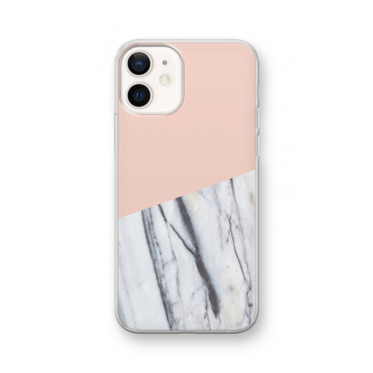 A touch of peach: iPhone 12 Transparant Hoesje