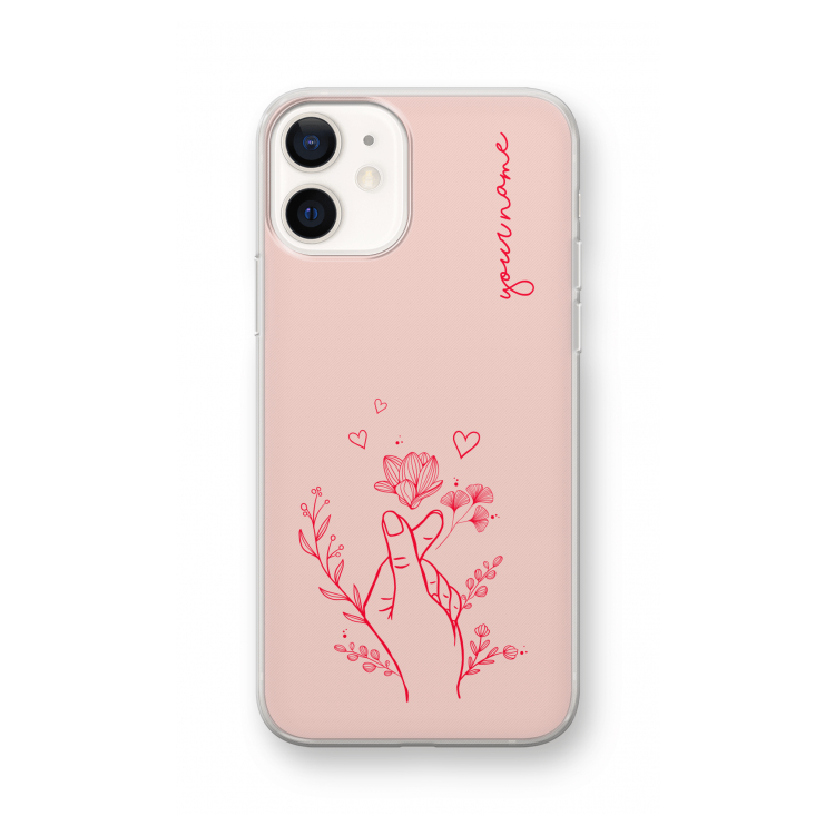 Giving Flowers: iPhone 12 Transparant Hoesje