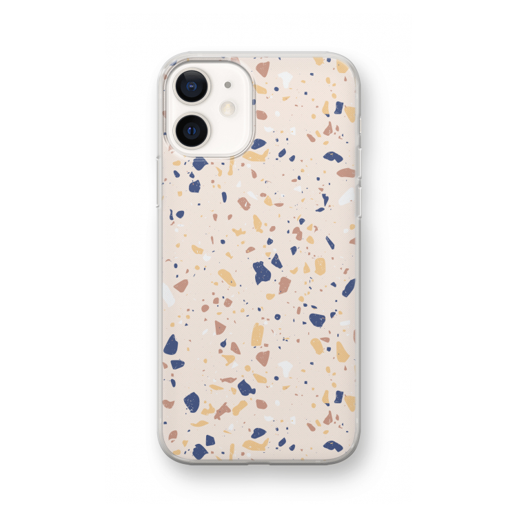 Terrazzo N°23: iPhone 12 mini Transparant Hoesje