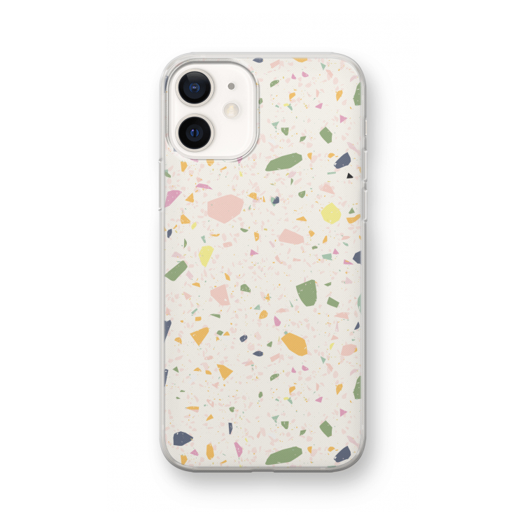 Terrazzo N°21: iPhone 12 mini Transparant Hoesje