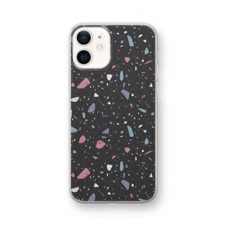 Terrazzo N°16: iPhone 12 mini Transparant Hoesje