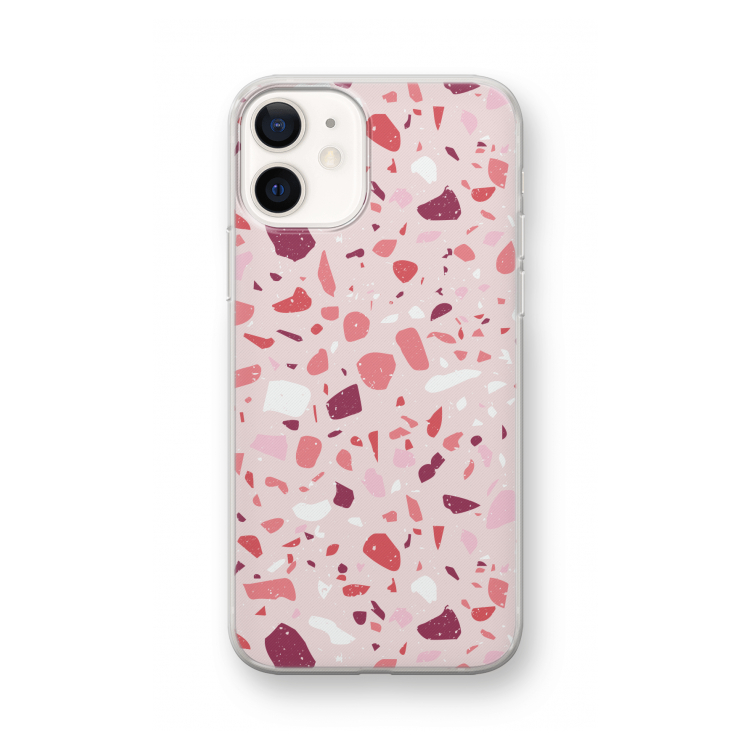 Terrazzo N°15: iPhone 12 mini Transparant Hoesje