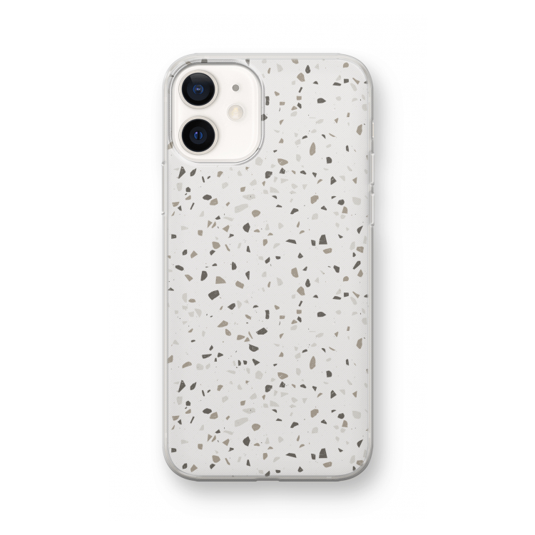 Terrazzo N°14: iPhone 12 mini Transparant Hoesje