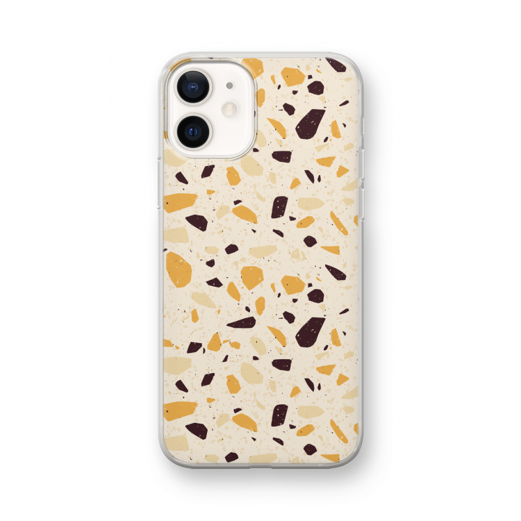 Terrazzo N°13: iPhone 12 mini Transparant Hoesje