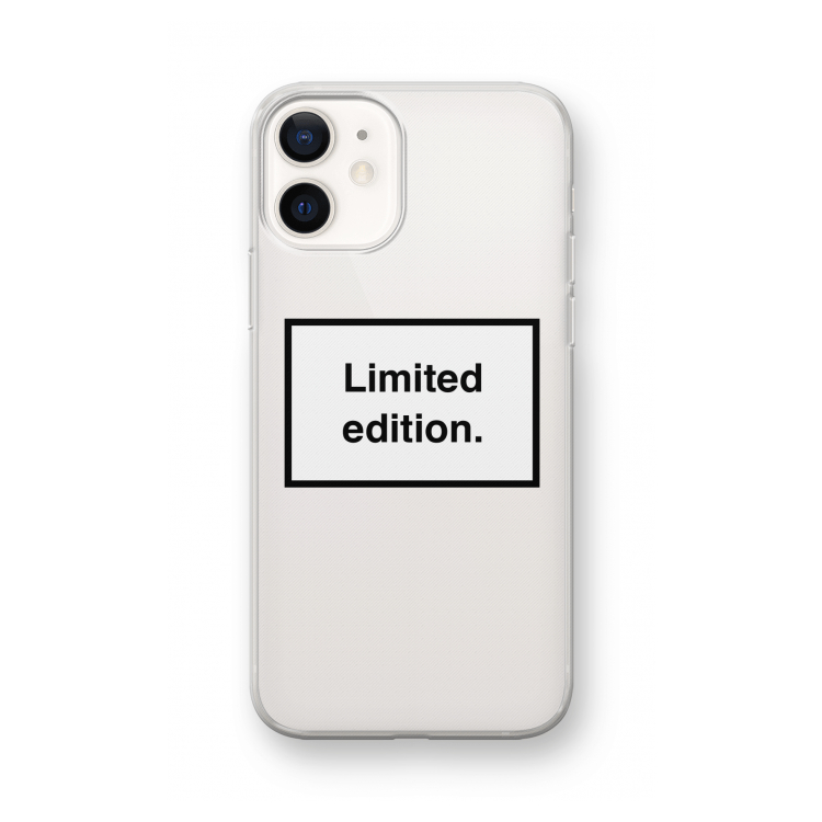 Limited edition: iPhone 12 mini Transparant Hoesje