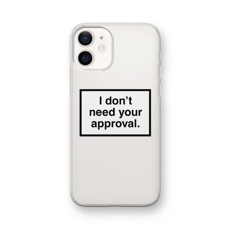 Don't need approval: iPhone 12 mini Transparant Hoesje