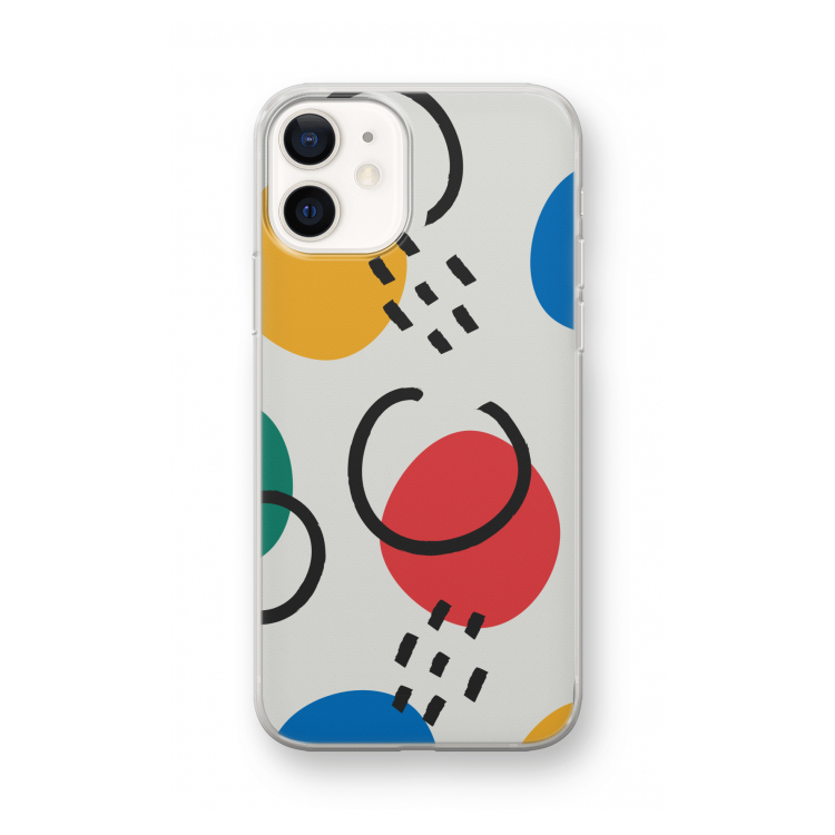 Illustratieve pop 3: iPhone 12 mini Transparant Hoesje