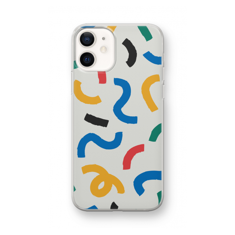 Illustratieve pop 2: iPhone 12 mini Transparant Hoesje