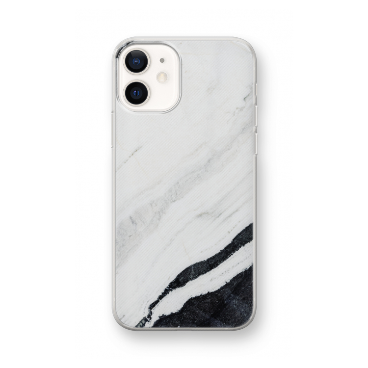 Elegante marmer: iPhone 12 mini Transparant Hoesje