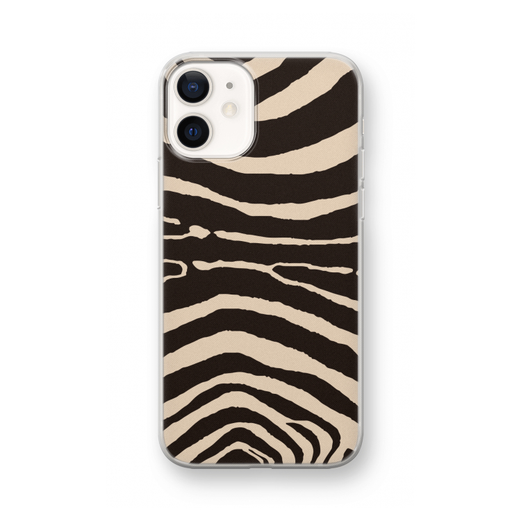 Arizona Zebra: iPhone 12 mini Transparant Hoesje
