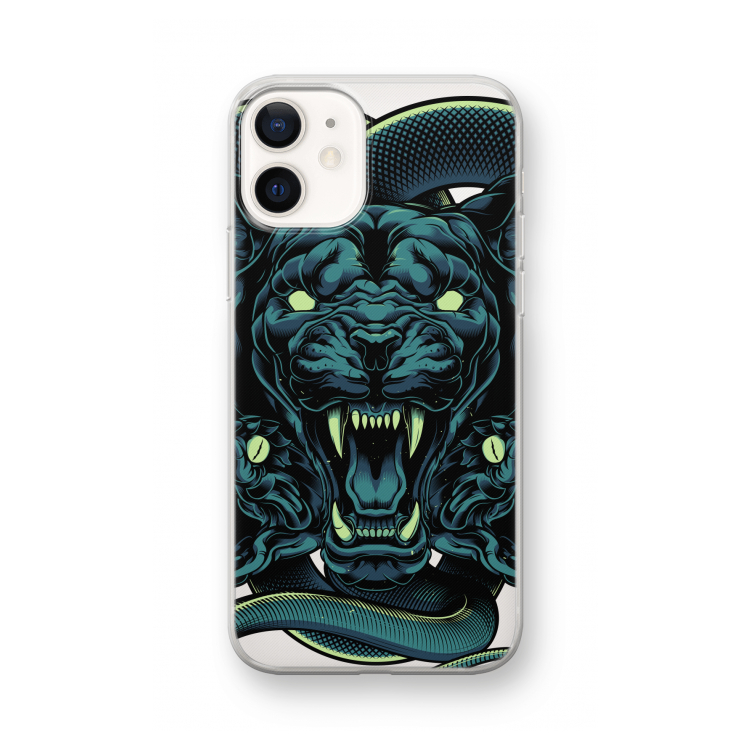Cougar and Vipers: iPhone 12 mini Transparant Hoesje