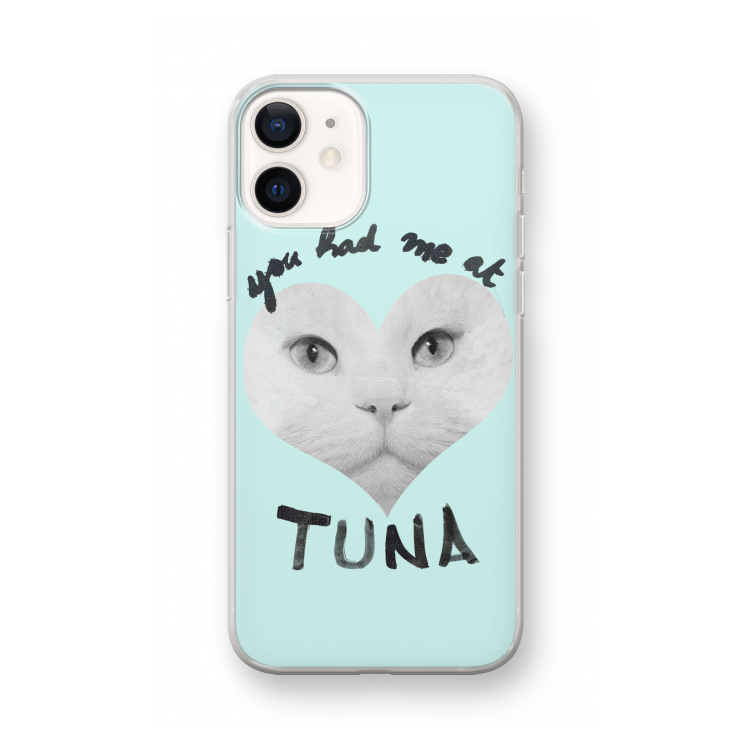 You had me at tuna: iPhone 12 mini Transparant Hoesje