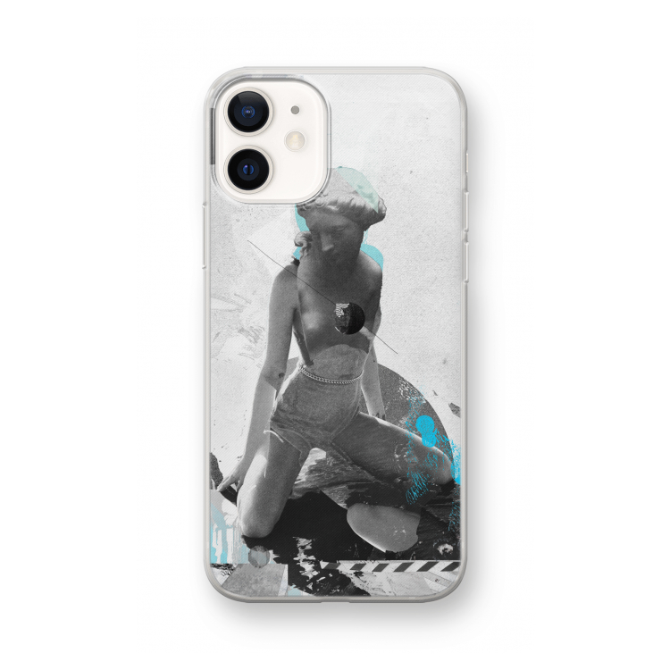 I will not feel a thing: iPhone 12 mini Transparant Hoesje