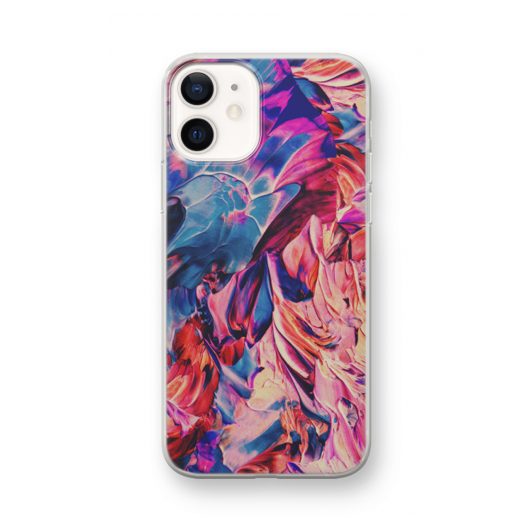Pink Orchard: iPhone 12 mini Transparant Hoesje