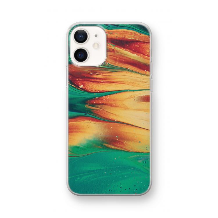 Green Inferno: iPhone 12 mini Transparant Hoesje