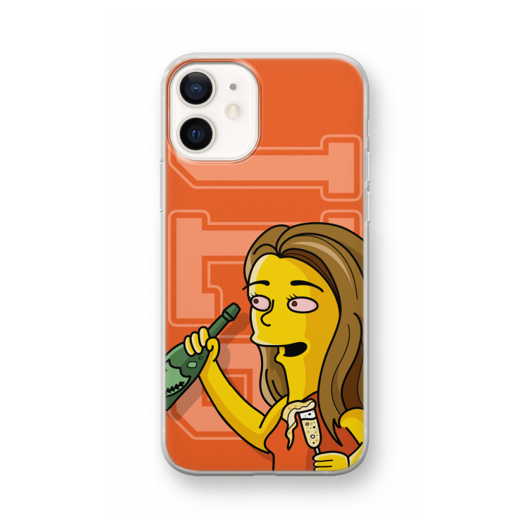 Jamie Lee Simpson: iPhone 12 mini Transparant Hoesje
