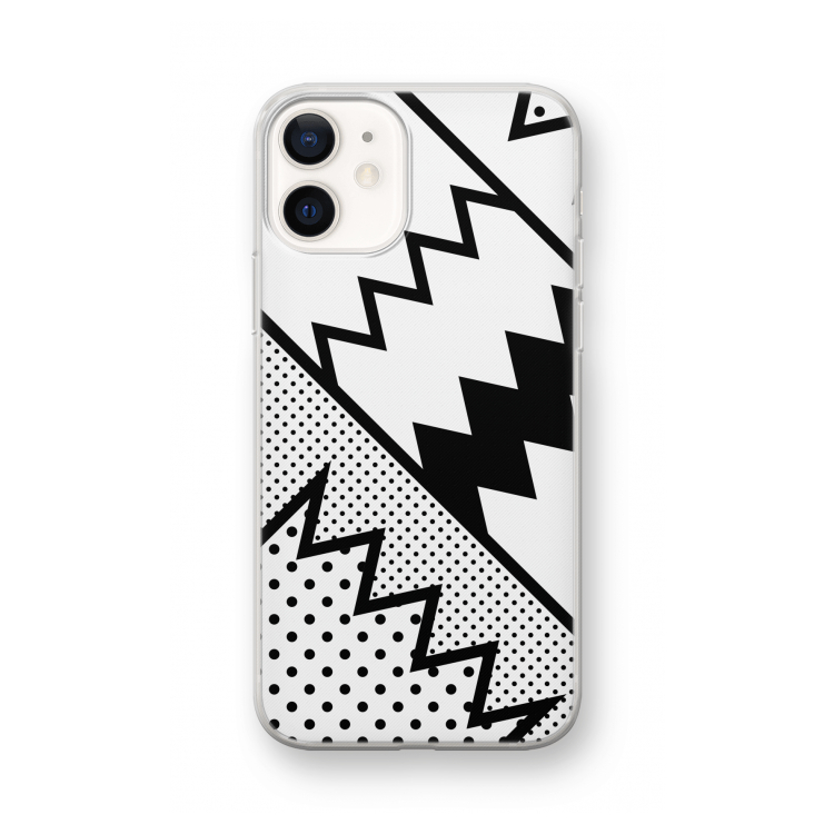 Pop Art #5: iPhone 12 mini Transparant Hoesje