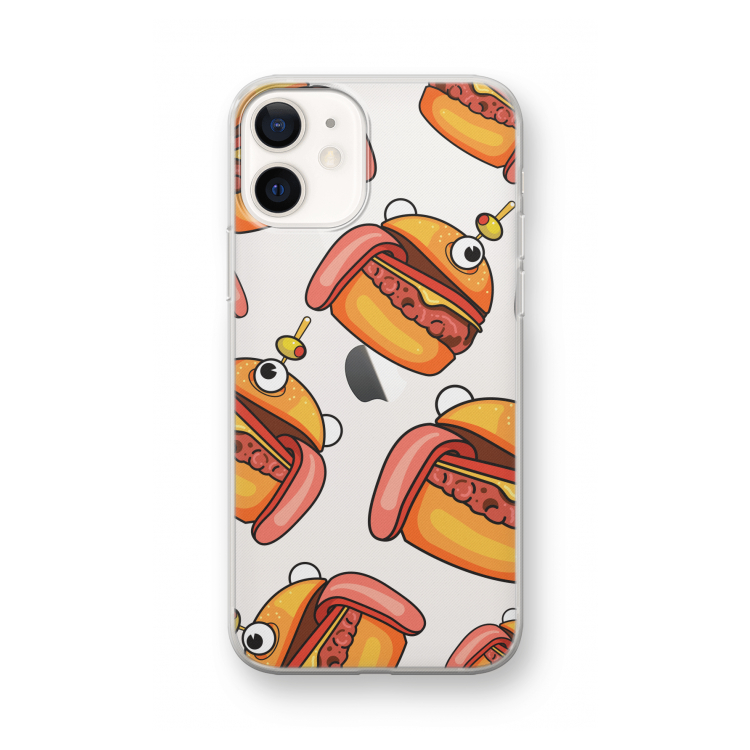 Hamburger: iPhone 12 mini Transparant Hoesje
