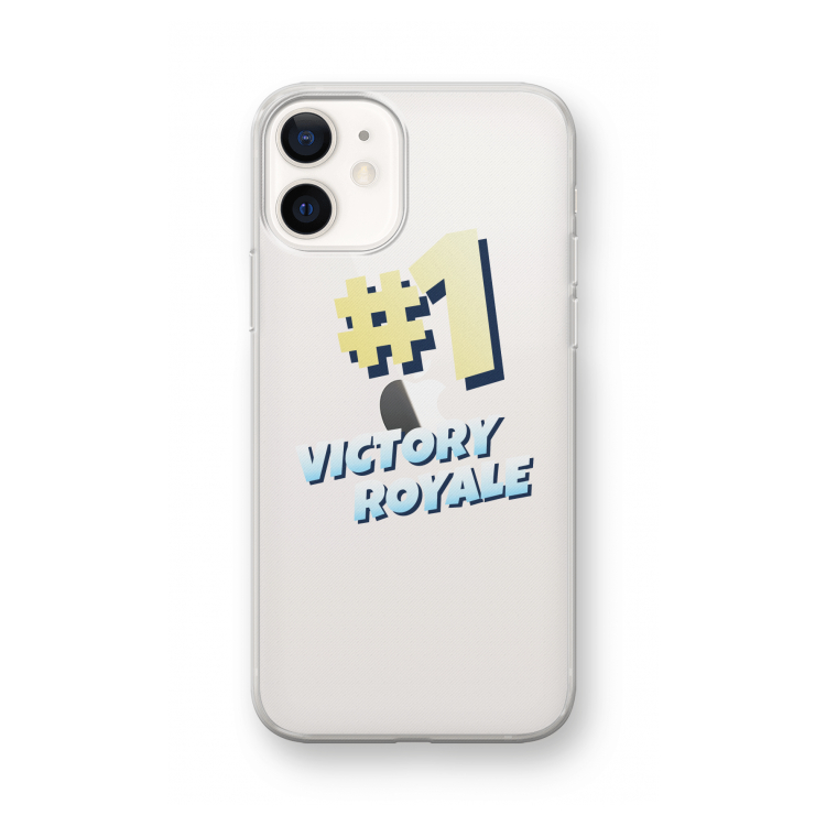Victory Royale: iPhone 12 mini Transparant Hoesje