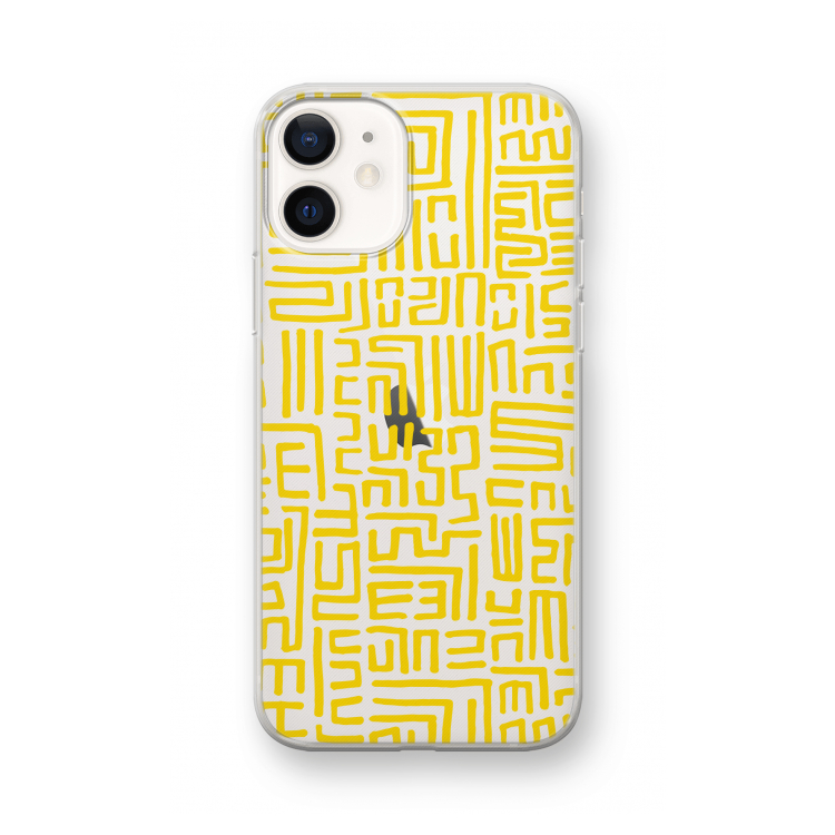 Majorelle Blue Print: iPhone 12 mini Transparant Hoesje
