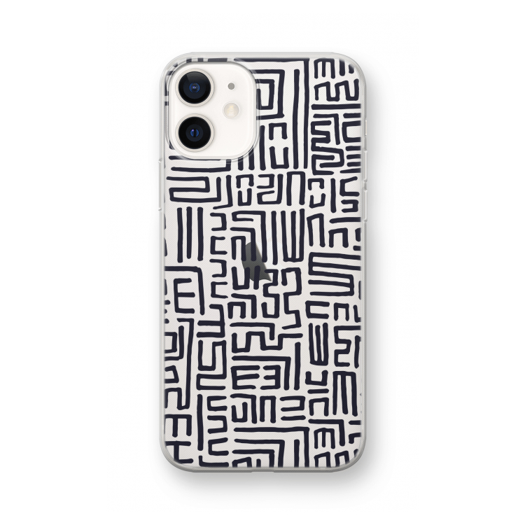 Moroccan Print: iPhone 12 mini Transparant Hoesje