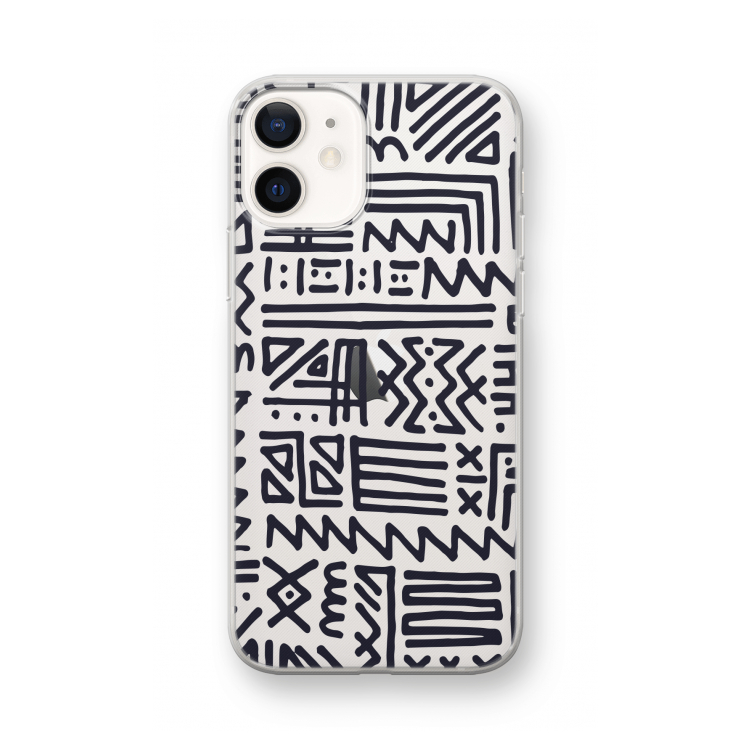 Marrakech print: iPhone 12 mini Transparant Hoesje