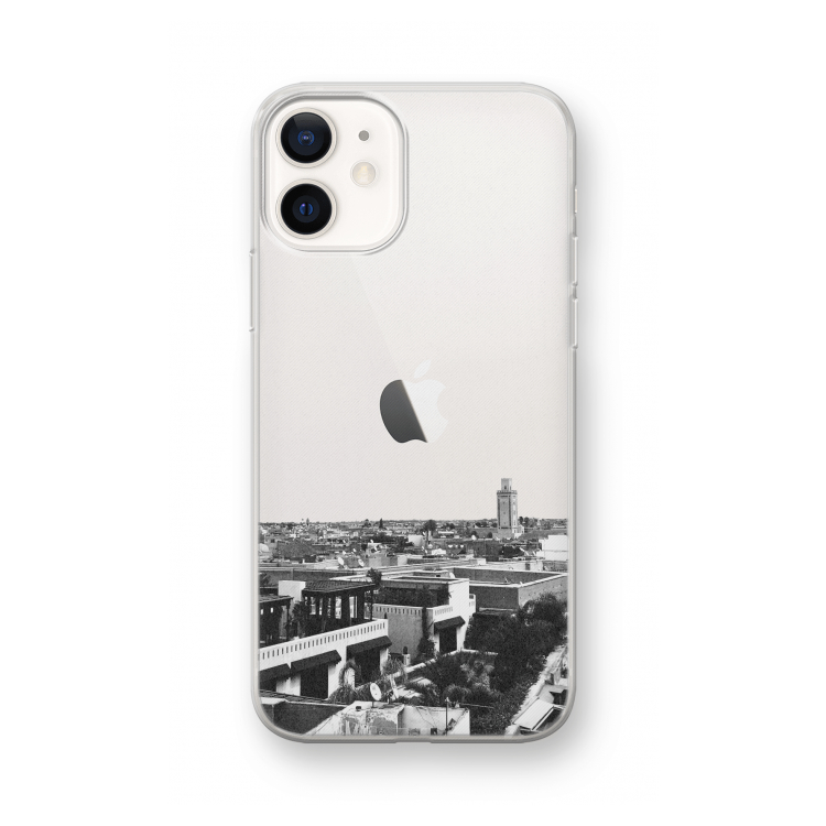 Marrakech Skyline : iPhone 12 mini Transparant Hoesje