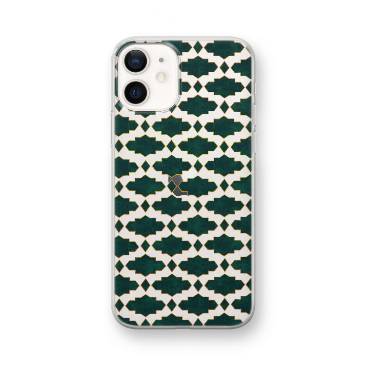 Moroccan tiles: iPhone 12 mini Transparant Hoesje