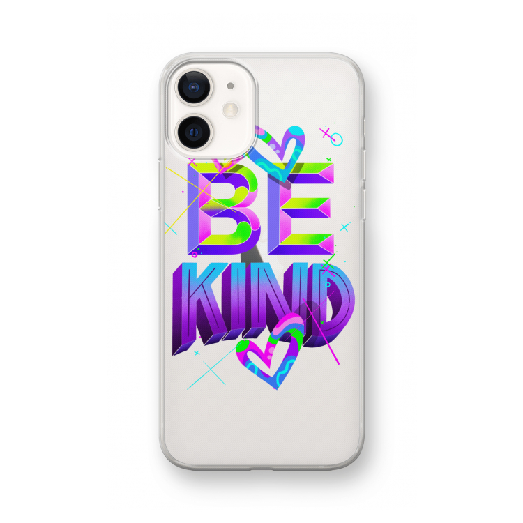 Be Kind: iPhone 12 mini Transparant Hoesje