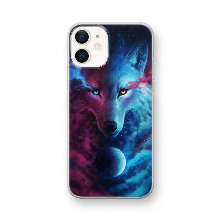 Where Light And Dark Meet: iPhone 12 mini Transparant Hoesje