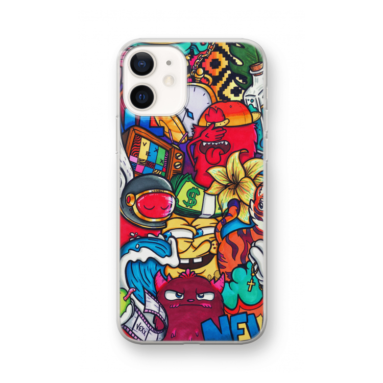 No Rules: iPhone 12 mini Transparant Hoesje