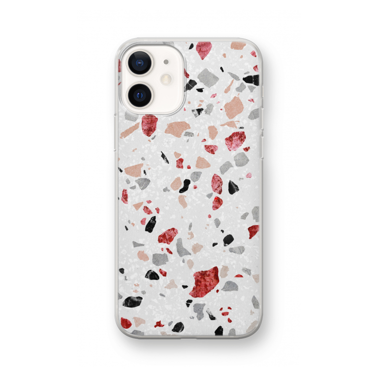 Terrazzo N°12: iPhone 12 mini Transparant Hoesje