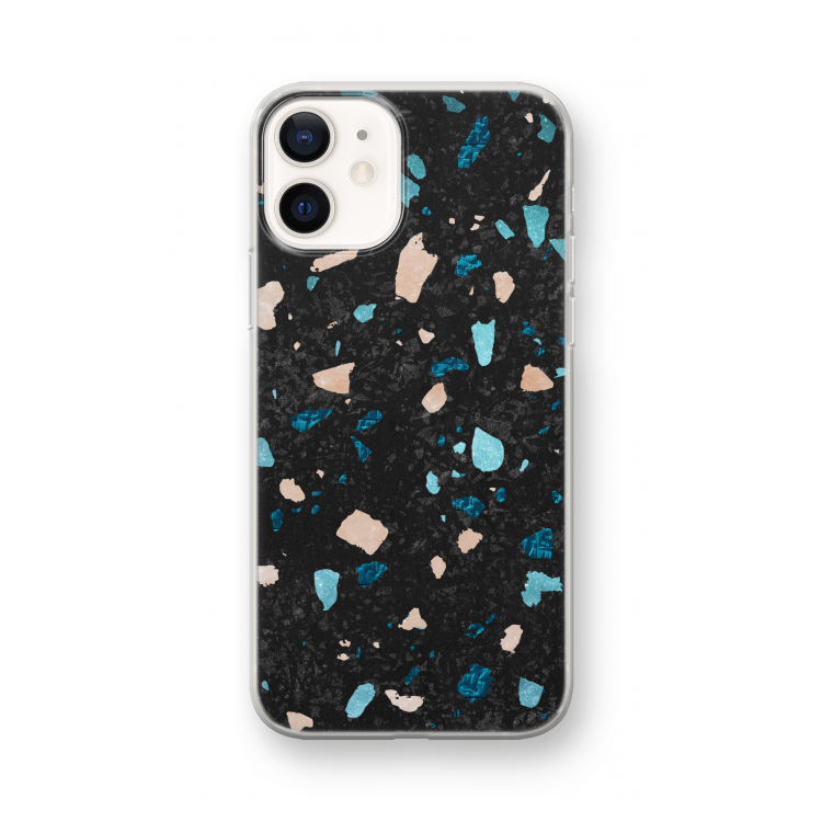 Terrazzo N°11: iPhone 12 mini Transparant Hoesje